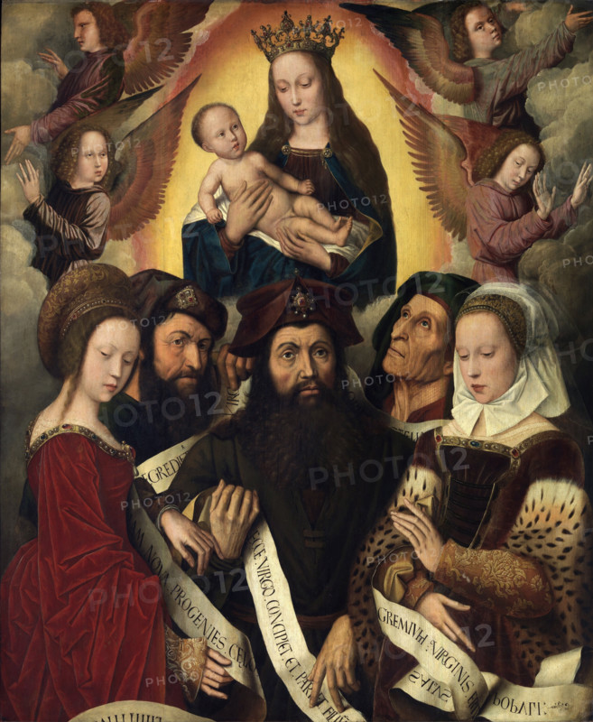 Deipara Virgo (The Glorification of the Virgin). Creator: Ambrosius Benson.