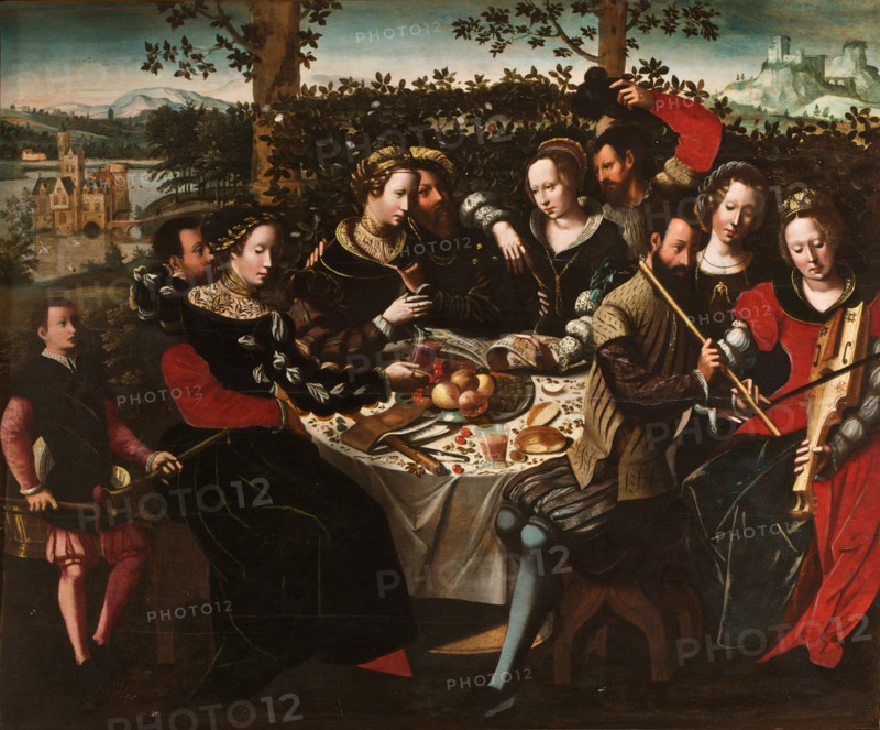 Concert at a Table, 1545. Creator: Ambrosius Benson.