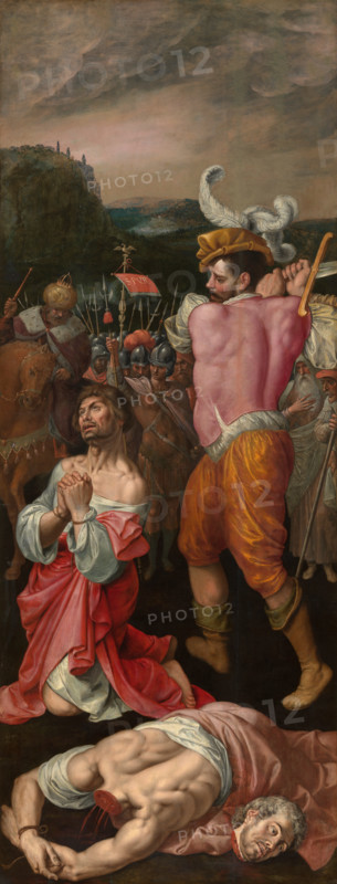 The Martyrdom of Saints Cosmas and Damian. Altarpiece. Creator: Ambrosius Francken I.