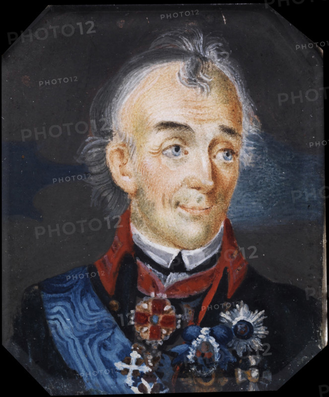 Portrait of Field Marshal Generalissimo Prince Alexander Suvorov (1729-1800), Late 18th cent. Creator: Anon.