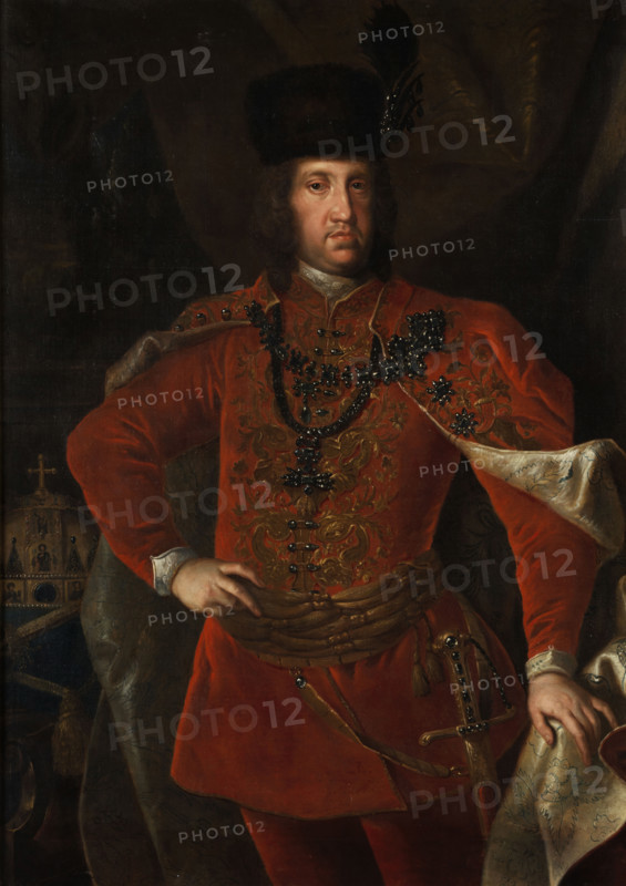 Portrait of Emperor Charles VI (1685-1740), as King of Hungary, First half of the 18th cent. Creator: Anon.