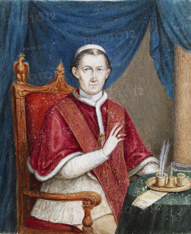 Portrait of the Pope Leo XII (1760-1829), First quarter of 19th cen. Creator: Anon.