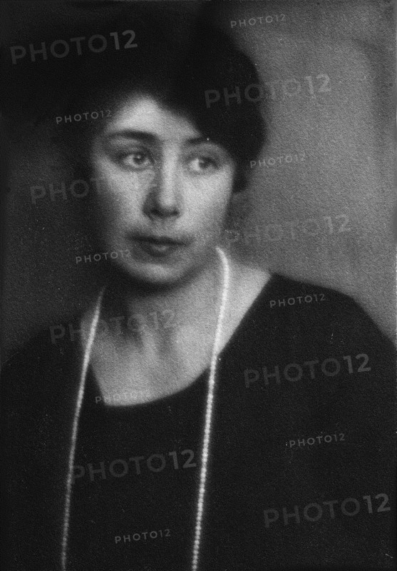 Portrait of Liubov Popova, 1920. Creator: Anon.