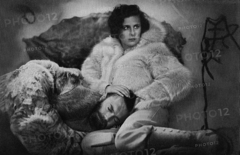 Leni Riefenstahl and Gustav Diessl in the film "S.O.S. Iceberg" by Arnold Fanck, 1933. Creator: Anon.