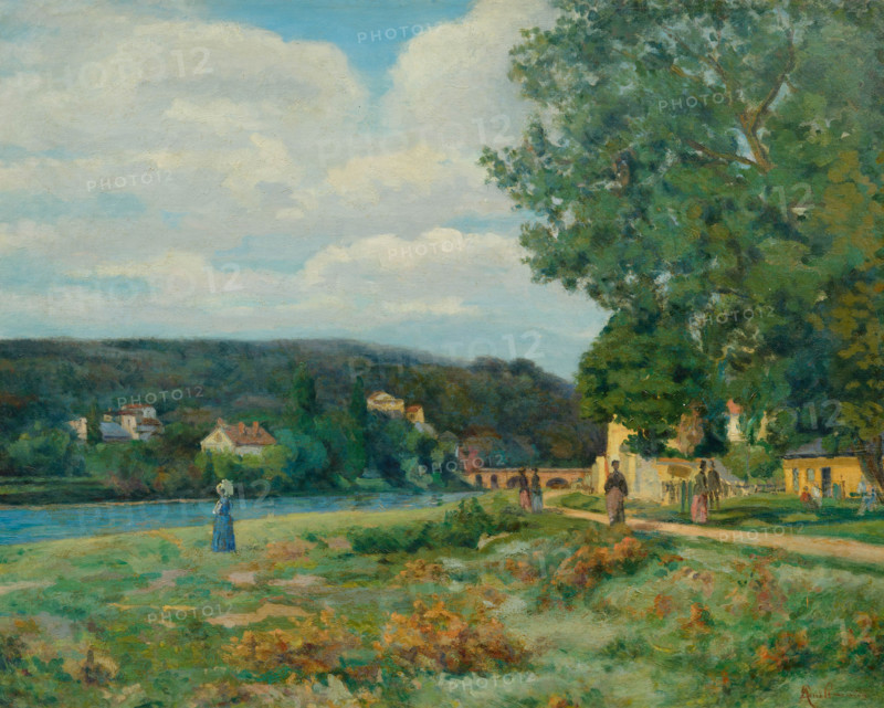 Landscape in Île-de-France, c1875. Creator: Armand Guillaumin.