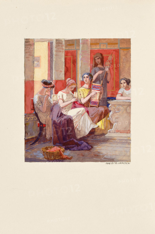 Illustration for "Les noces corinthiennes" by Anatole France, 1902. Creator: Auguste Leroux.