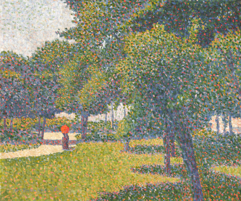 Coin du Parc Monceau, 1888. Creator: Charles Angrand.