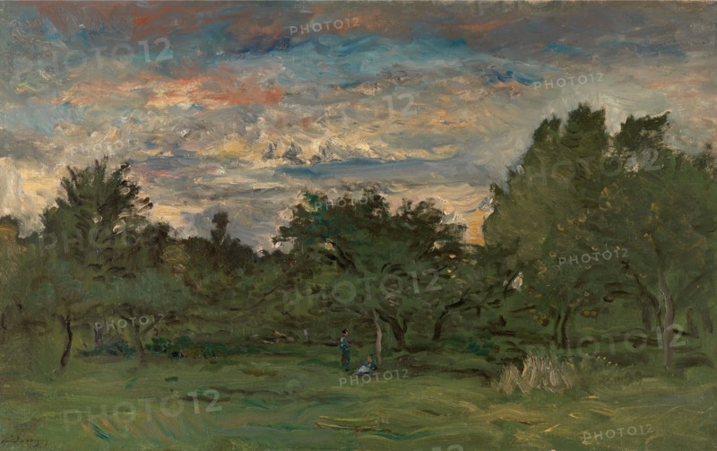 Orchard at Night. Creator: Charles Francois Daubigny.