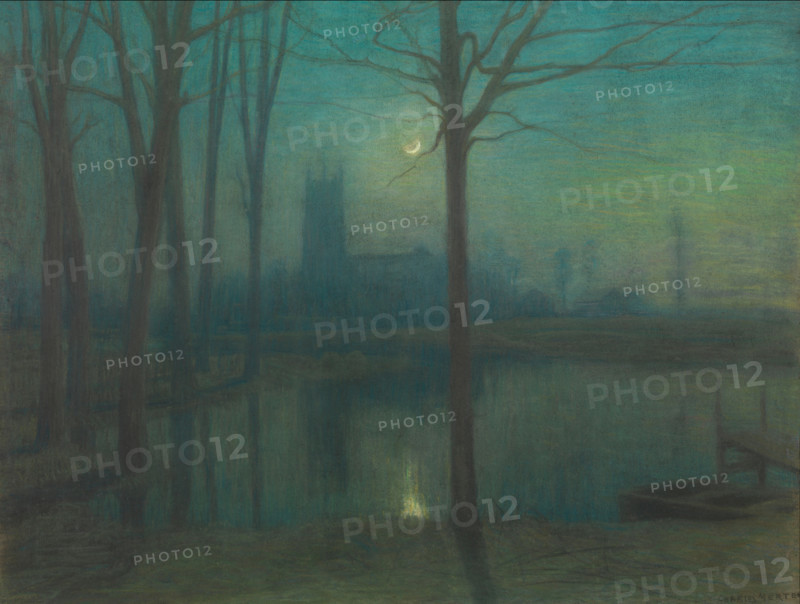 Evening in Royston, 1914-1919. Creator: Charles Mertens.