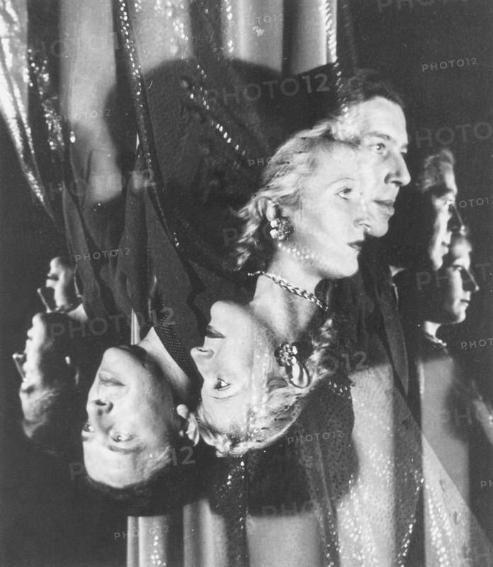 Portrait of Jacqueline Lamba and André Breton, 1936. Creator: Claude Cahun.