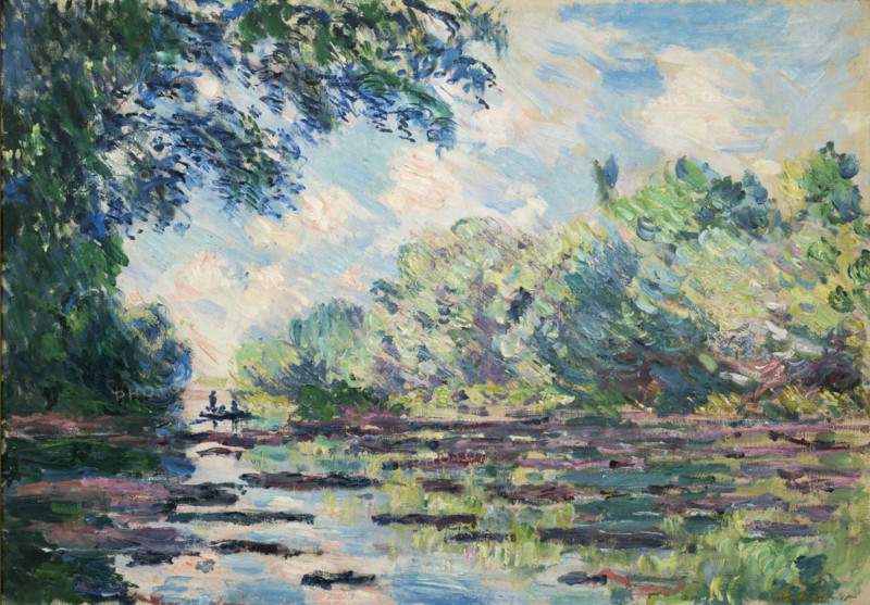 Bras de Seine à Giverny (Branch of the Seine near Giverny), 1885. Creator: Claude Monet.