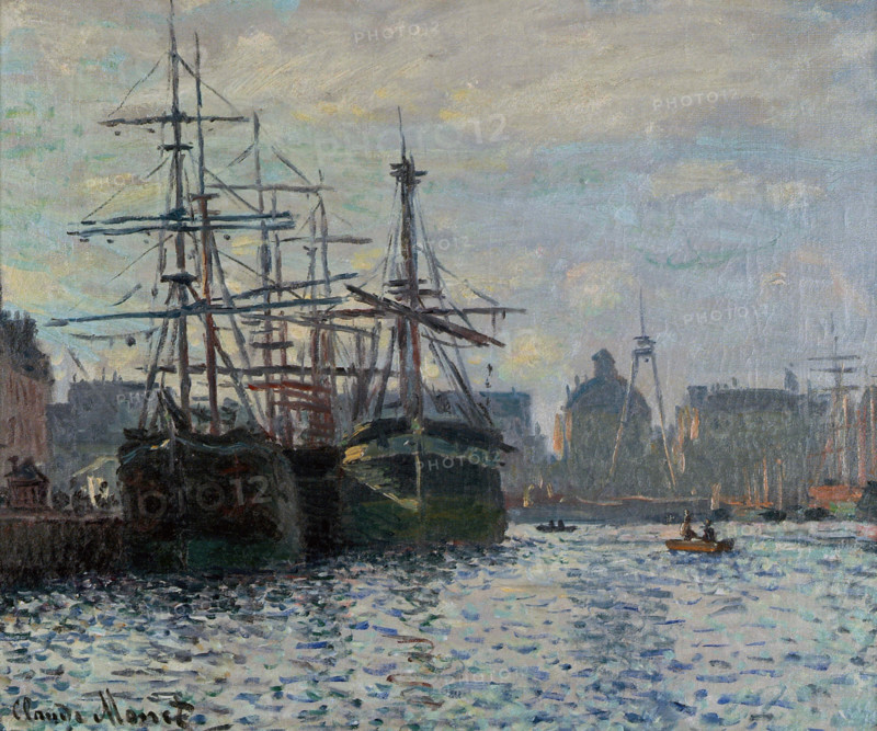 Le Bassin du Commerce, Le Havre, c1874. Creator: Claude Monet.