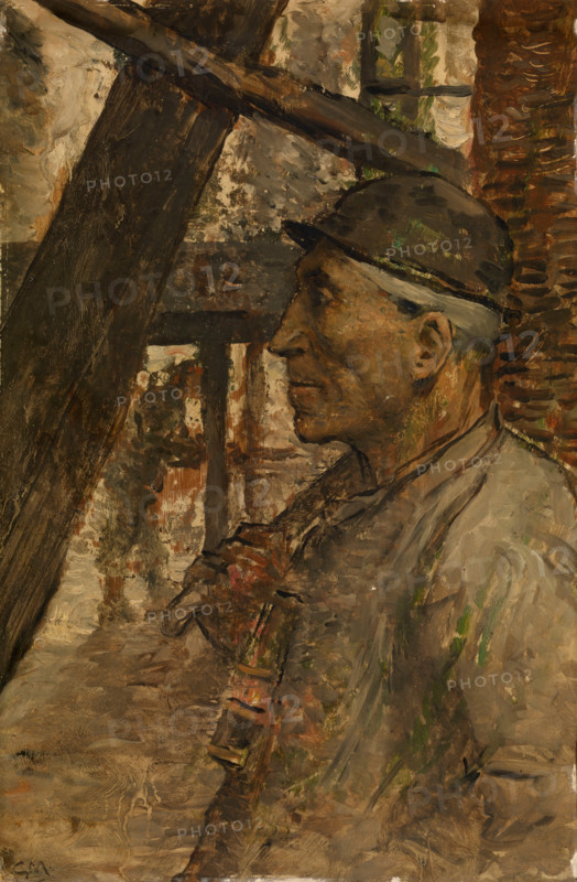 Collier with Safety Lamp. Creator: Constantin Emile Meunier.