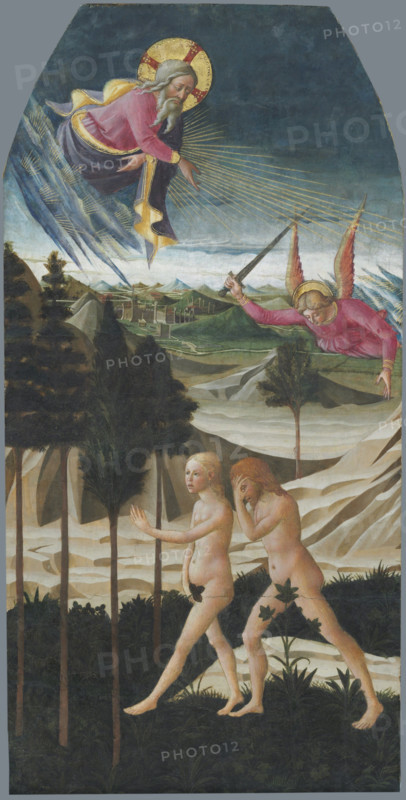 The Expulsion from Paradise, 1450-1475. Creator: Domenico di Michelino.