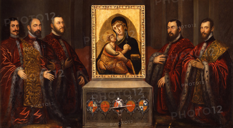 Portraits of five Censors, c1620. Creator: Domenico Tintoretto.