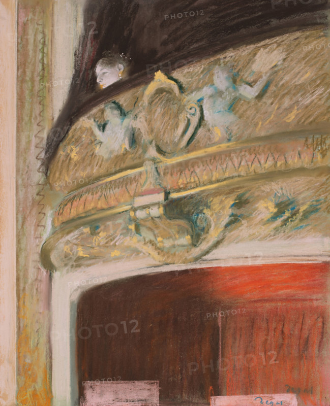 La Loge, 1880. Creator: Edgar Degas.