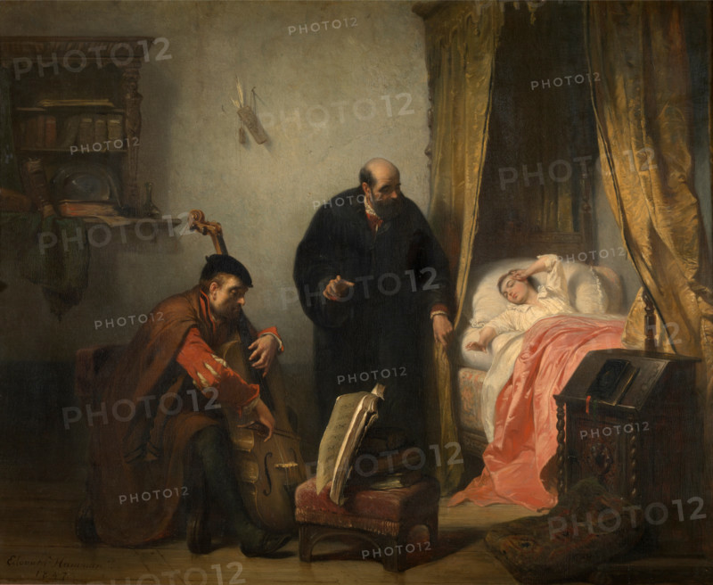 The Awakening of Michel Montaigne, 1847. Creator: Edouard Jean Conrad Hamman.