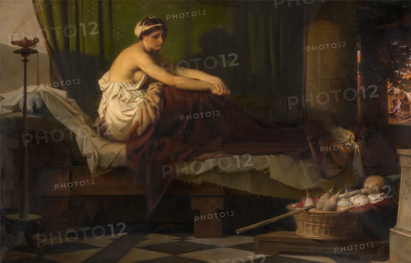 The Awakened Penelope Waits for the Return of Ulysses, 1877. Creator: Eduard Julius Friedrich Bendemann.
