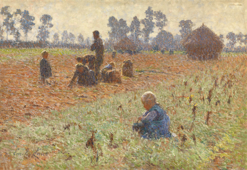 Gathering Corn, 1894. Creator: Emile Claus.
