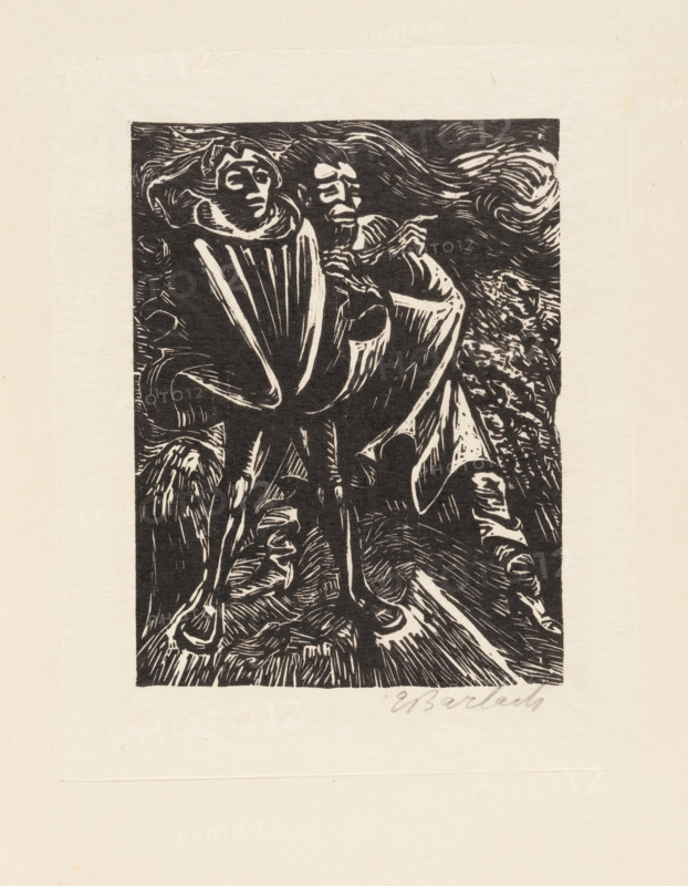 Illustration to "Walpurgisnacht" (The Walpurgis Night) by Johann Wolfgang von Goethe, 1923. Creator: Ernst Barlach.