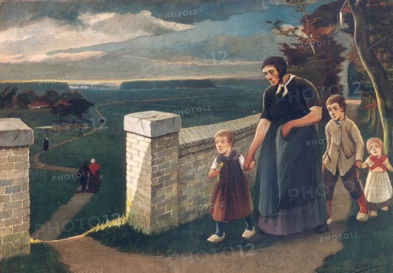 Melancholy, 1899. Creator: Eugene Laermans.