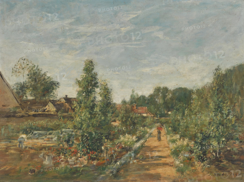 Oisème. Le Jardin marcille, 1888. Creator: Eugene Louis Boudin.