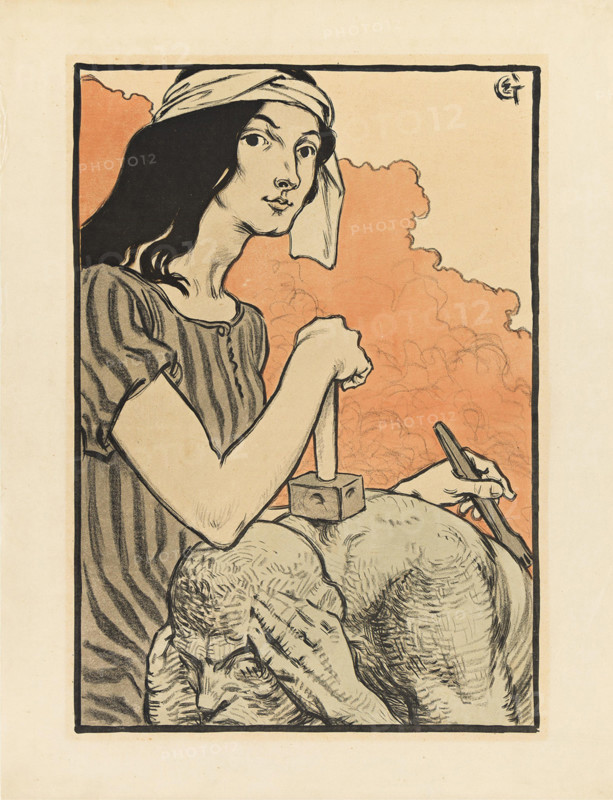 La Sculpture (Sculpture), 1898. Creator: Eugene Samuel Grasset.
