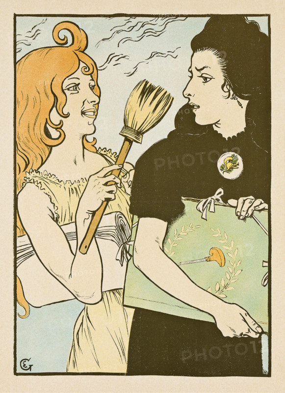 L'Estampe et l'Affiche (The Print and the Poster), 1897. Creator: Eugene Samuel Grasset.