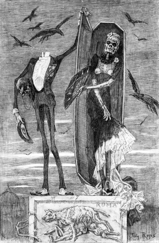 The supreme vice (Le vice suprême), 1883. Creator: Félicien Rops.