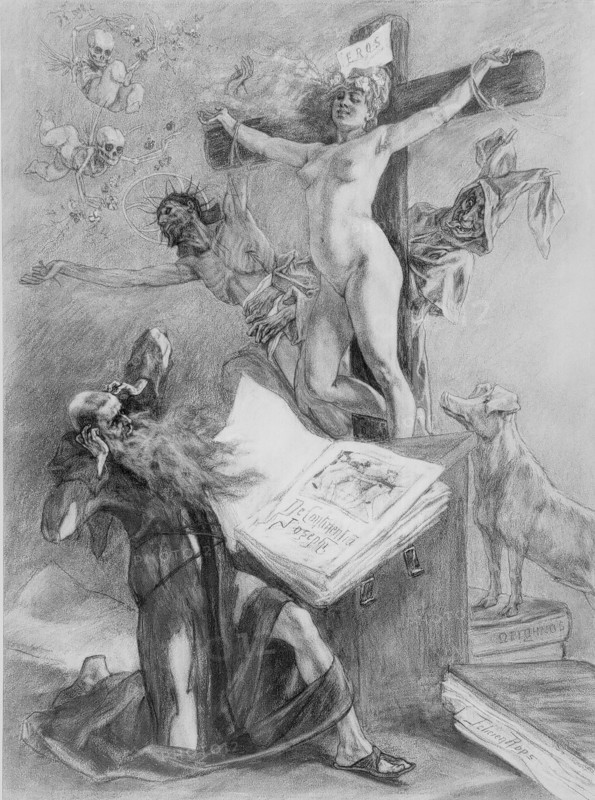 The Temptation of Saint Anthony, 1878. Creator: Félicien Rops.