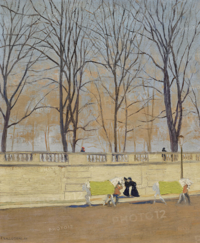 Les Tuileries, 1901. Creator: Felix Vallotton.