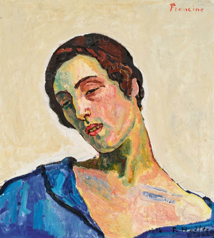 Portrait of Francine Meylach, 1916. Creator: Ferdinand Hodler.