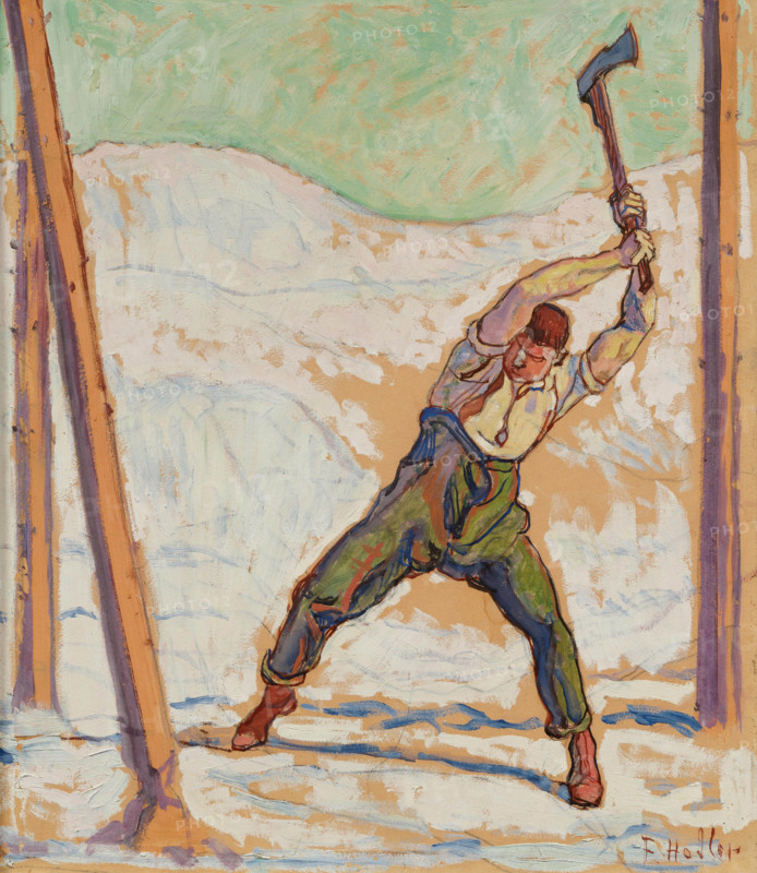 The Woodcutter, c1910. Creator: Ferdinand Hodler.