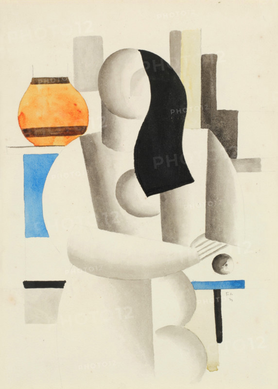 Femme attablée (Étude pour Le Grand déjeuner), 1921. Creator: Fernand Leger.