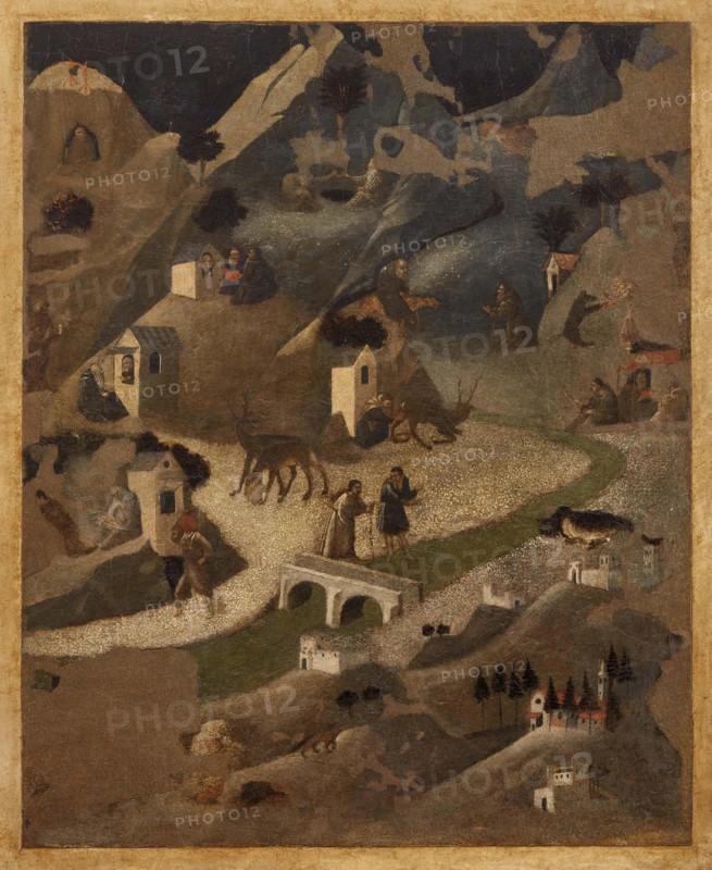 Scenes from the Lives of the Desert Fathers (Thebaid), First third of the 15th cen. Creator: Fra Angelico.