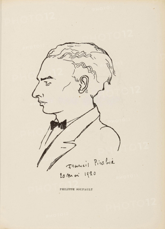 Philippe Soupault. From: Les Champs magnetiques, 1920. Creator: Francis Picabia.