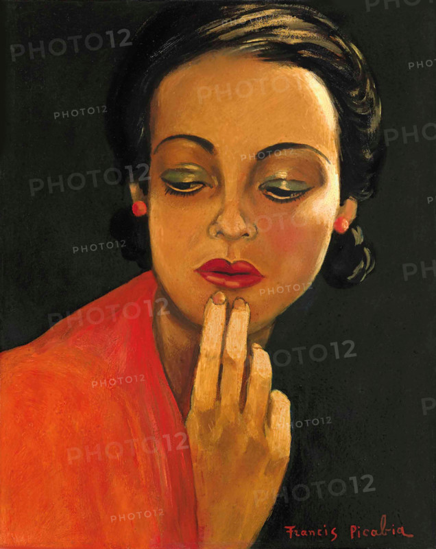 Sans titre (Visage de femme), c1941-1943. Creator: Francis Picabia.