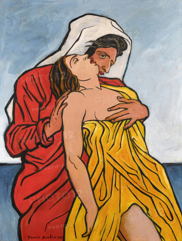 Homme et femme au bord de la mer, 1935. Creator: Francis Picabia.