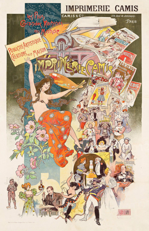 Imprimerie Camis - Les Plus Grandes Machines du Monde, 1897. Creator: Francisco Tamagno.