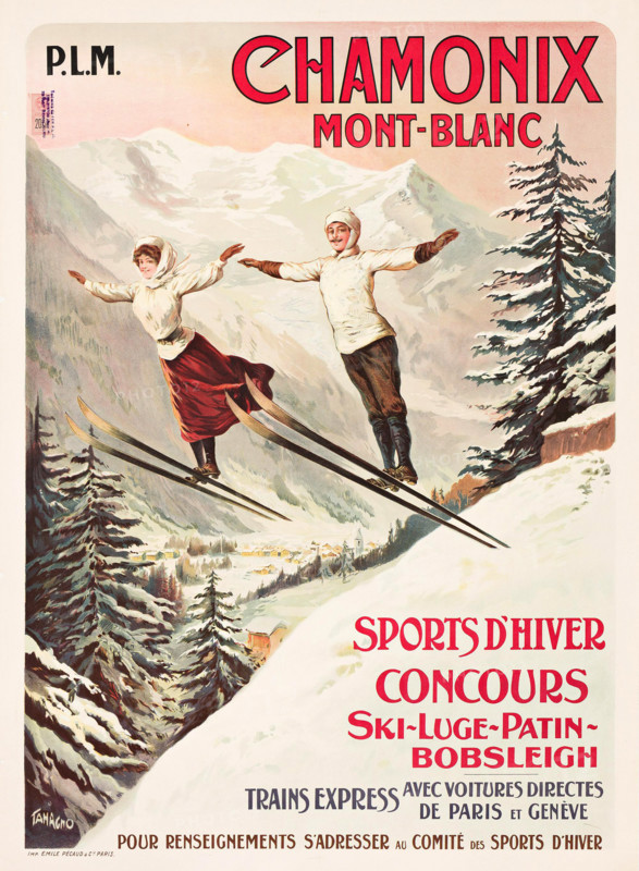 Chamonix Mont Blanc, 1910. Creator: Francisco Tamagno.