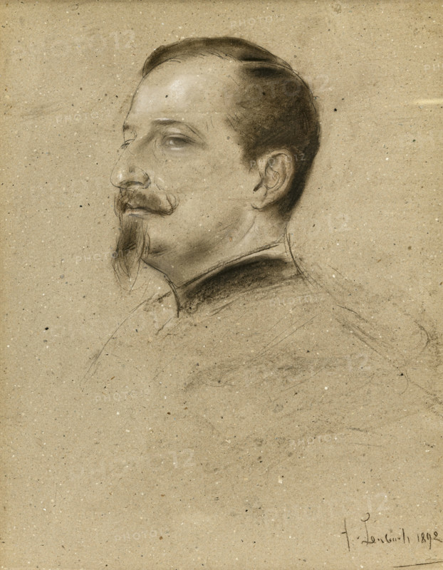 Portrait of Tsar Ferdinand I of Bulgaria (1861-1946), 1892. Creator: Franz von Lenbach.