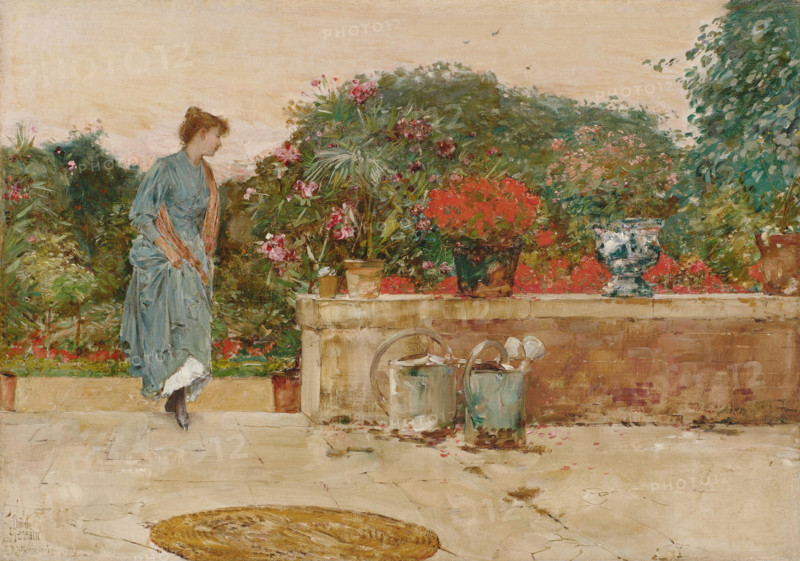 In the Garden, 1888. Creator: Frederick Childe Hassam.