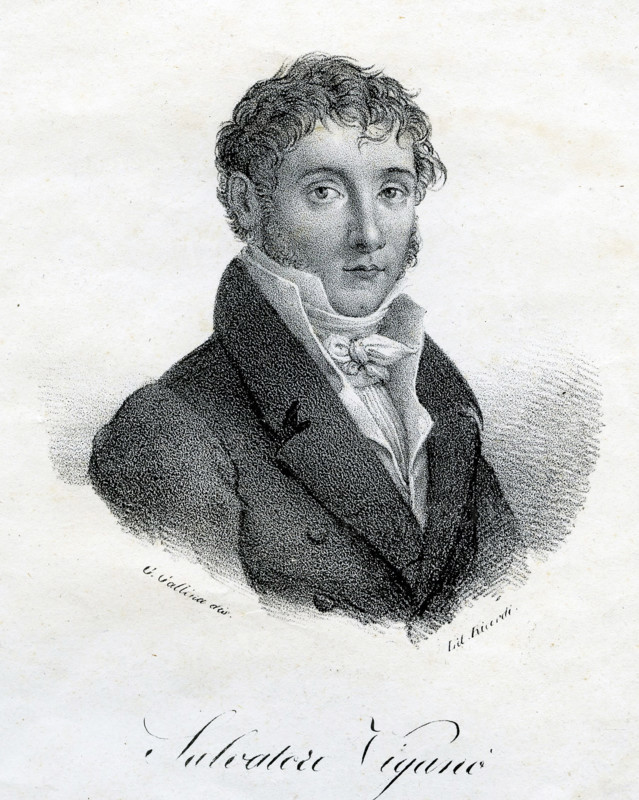Portrait of the choreographer, composer and dancer Salvatore Viganò... Second Half of the 18th cen. Creator: Gallo Gallina.
