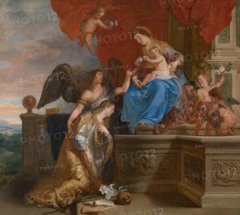 The coronation of Saint Rosalia, 1644. Creator: Gaspar de Crayer.