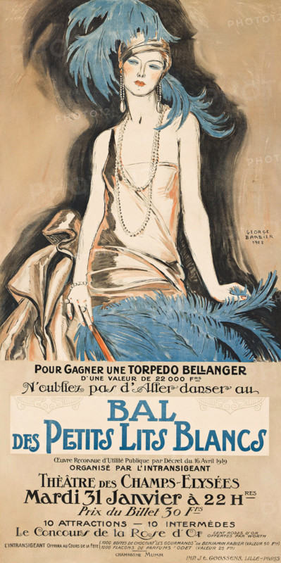 Bal des Petits Lits Blancs, 1922. Creator: Georges Barbier.