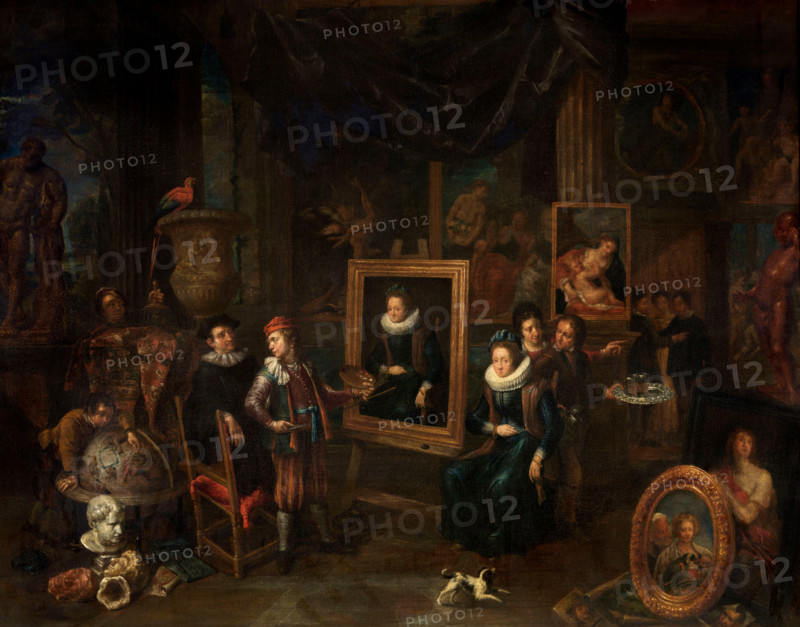 The Painters' Workshop, c1705. Creator: Gerard Thomas.