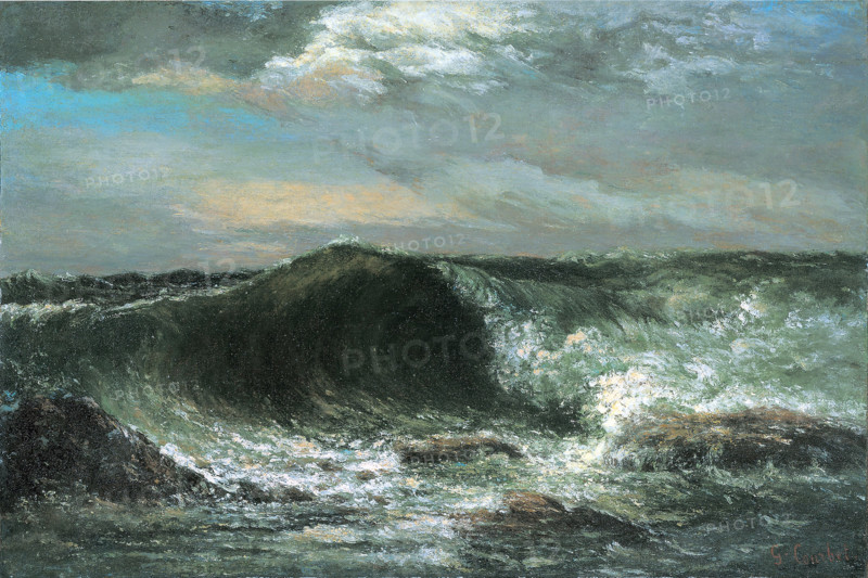 The Wave, 1869. Creator: Gustave Courbet.