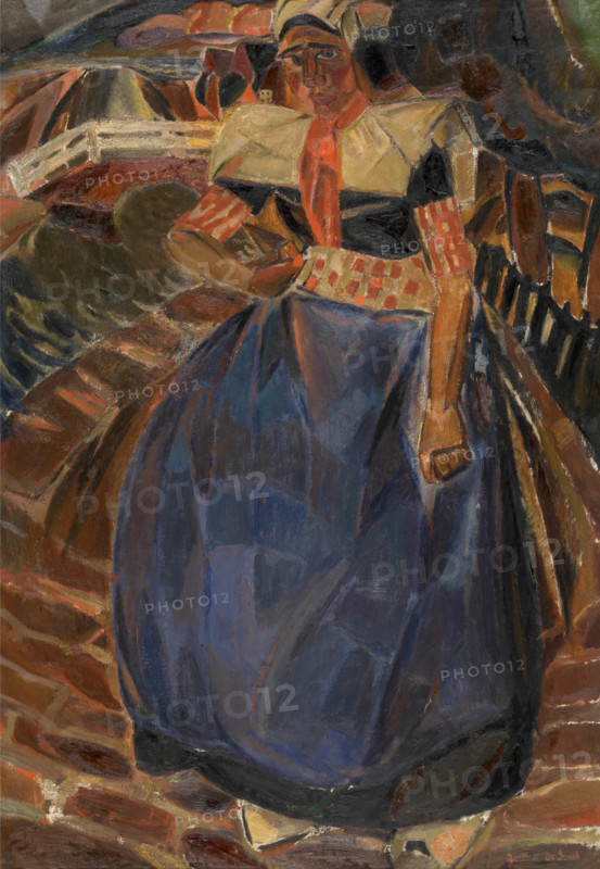 Woman from Spakenburg, c1917. Creator: Gustave De Smet.