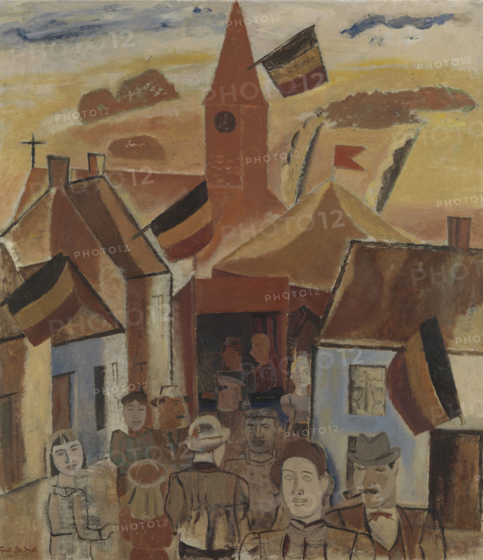 Village fair, 1930. Creator: Gustave De Smet.