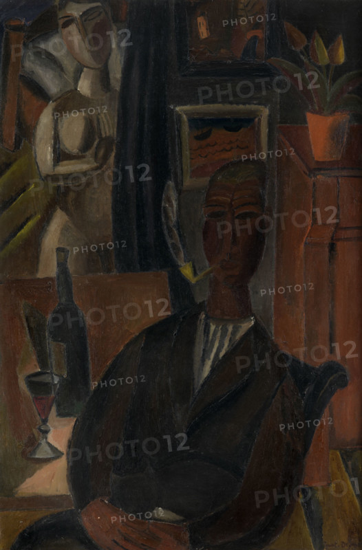 The man with the bottle, 1920. Creator: Gustave De Smet.